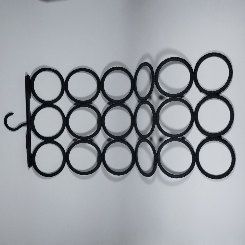 IKEA Closet‎ Organizer Hanger Ties, Belts, Scarves, White Hanging Circle Pattern